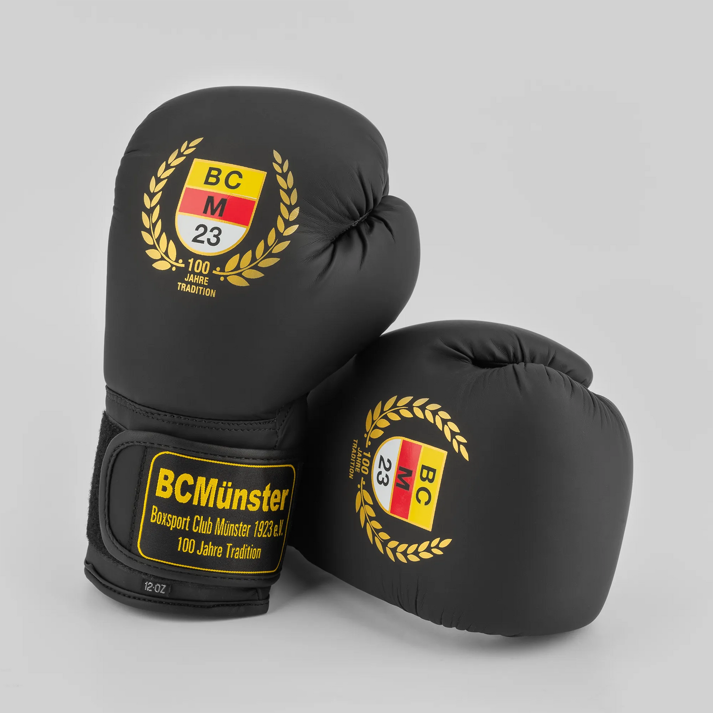 BCM-Boxhandschuh 12 oz schwarz matt